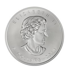 2014 1 oz Silver Canadian Maple Leaf
