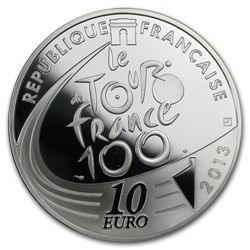 2013 10 Silver Proof 100th Edition Tour de France - Whi
