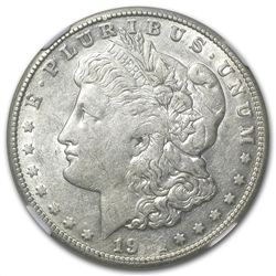 1921-S Morgan Dollar XF-45 NGC Obverse Struck Thru Mint