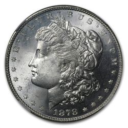1878 Morgan Dollar - 8 Tailfeathers MS-65 NGC