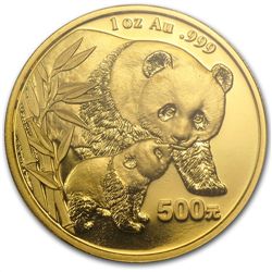 2004 1 oz Gold Chinese Panda MS-68 NGC