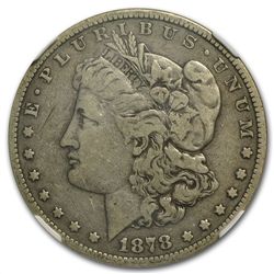 1878-S Morgan Dollar - F-15 NGC VAM-26 Long Nock Rev To