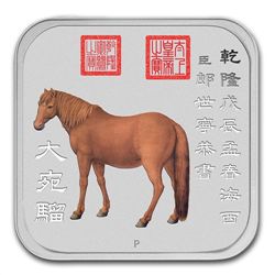 2014 Year of the Horse 1 oz Colorized 10 Coin Silver Se