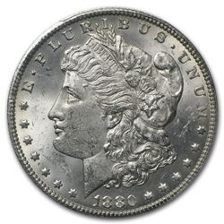 1880/79-CC Morgan Dollar - Reverse of 1878 - MS-63 PCGS