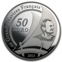 2013 5 oz Silver Proof Great French Ships - Pen Duick