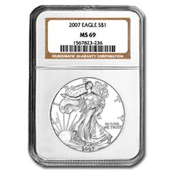 2007 Silver American Eagle (NGC MS-69)