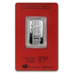 10 gram Pamp Suisse Silver Bar - Year of the Snake (In