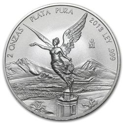 2013 2 oz Silver Libertad - Brilliant Uncirculated