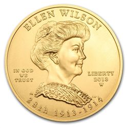 2013-W 1/2 oz Uncirculated Gold Ellen Wilson (w/Box &am