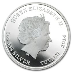 2014 1 oz Proof Silver Mythical Creatures - Dragon