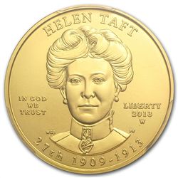 2013-W 1/2 oz Uncirculated Helen Taft PCGS MS-70 FS