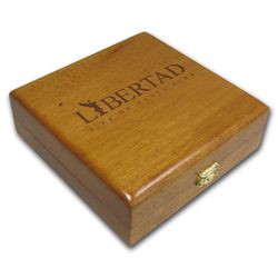 Bank of Mexico Kilo Silver Libertad Wood Display Box