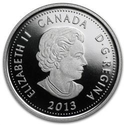 2013 1/4 oz Silver Canadian $4 Heroes of 1812 - Laura S