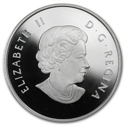 2014 1/2 oz Silver Canadian $10 Learning to Skate (W/Bo