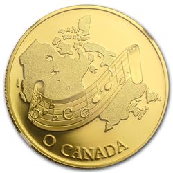 1981 1/2 oz Gold Canadian Proof -National Anthem PF-69