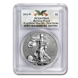2013 American Silver Eagle West Point Set PCGS 69 First