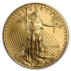 2008-W 1/2 oz Burnished Gold American Eagle MS-69 PCGS