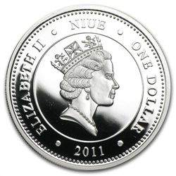 Niue 2011 Proof Silver $1 Prehistoric Art Cave Painting