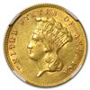 Image 1 : 1874 $3 Gold Princess - Unc Details NGC - (Cleaned)