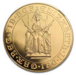 Great Britain 1989 Gold 5 Pound 500th Anniv. Sov. PF-68