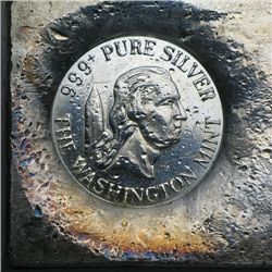 24.70 oz The Washington Mint Silver Bar .999+ Fine