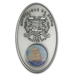 Benin 2013 Silver 1000 Francs Sail Ship Legends - Bount