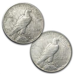 1934-1935 Peace Silver Dollar - VG - XF