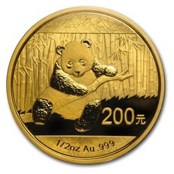 2014 1/2 oz Gold Chinese Panda (Sealed)