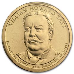 2013-P William H. Taft Position A Presidential Dollar M