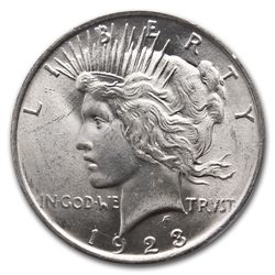 1923 Peace Dollar MS-66 PCGS - CAC
