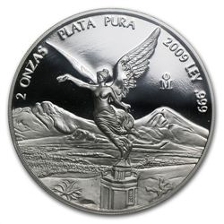 2009 2 oz Silver Mexican Libertad PF-69 UCAM NGC