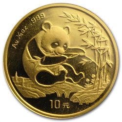 1994 (1/10 oz) Gold Chinese Pandas - Large Date (Sealed