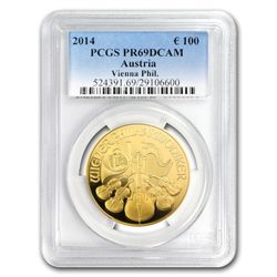 2014 Limited Edition Gold Austrian Philharmonic Proof P