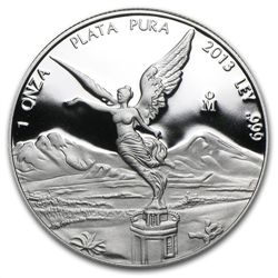 2013 1 oz Silver Mexican Libertad Proof - In Capsule
