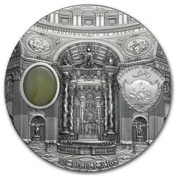 Palau 2013 2 oz Silver Mineral Art - Amber - St. Peter'