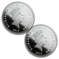2013 1 oz Silver Niue $2 Transformers 2 Coin Set