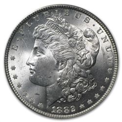 1882 Morgan Dollar - MS-64+ Plus PCGS