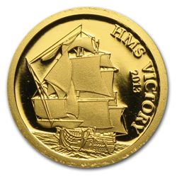 Cook Islands 2013 $1 MS Victory (1/2 gram of Pure Gold)