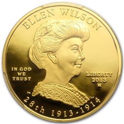 2013-W 1/2 oz Proof Ellen Wilson PCGS PR-70DCAM FS
