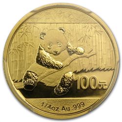 2014 (1/4 oz) Gold Chinese Panda - MS-69 PCGS