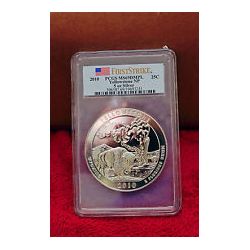 2010 5 oz Silver ATB Yellowstone MS-69 DMPL FS PCGS Joh