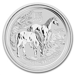 2014 10 oz Silver Australian Lunar Year of the Horse (S