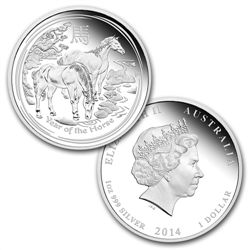2014 Year of the Horse 1 oz Silver Typeset Collection (