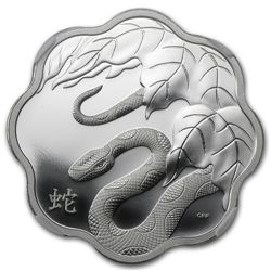 2013 Silver Canadian $15 Lunar Lotus Snake PF-69 UCAM N