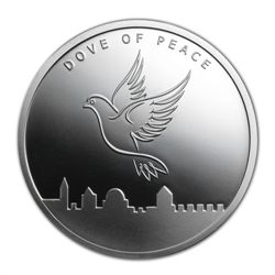 1 oz Dove of Peace Silver Round .999 Fine