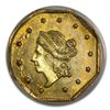 Image 1 : 1860 BG-1102 Liberty Octagonal One Dollar Gold MS-63 PC