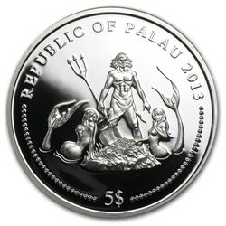 Palau 2013 Silver $5 Marine Life Protection - Mandarinf