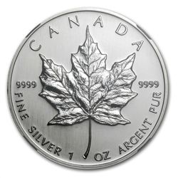 2002 1 oz Silver Canadian Maple Leaf MS-67 NGC
