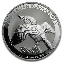 2011 10 oz Silver Australian Kookaburra