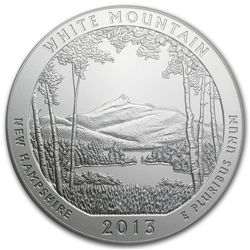 2013-P 5 oz Silver ATB - White Mountain SP-69 (FS) PCGS